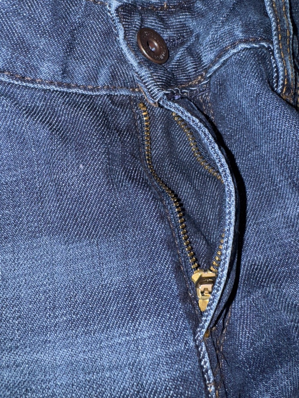 Levi's Dark Blue Denim Jeans Mid Rise Boot 553 - Picture 8 of 9